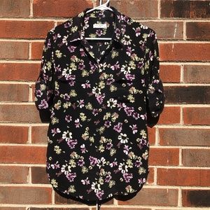 Equipment Silk Button Up Floral Shirt Small